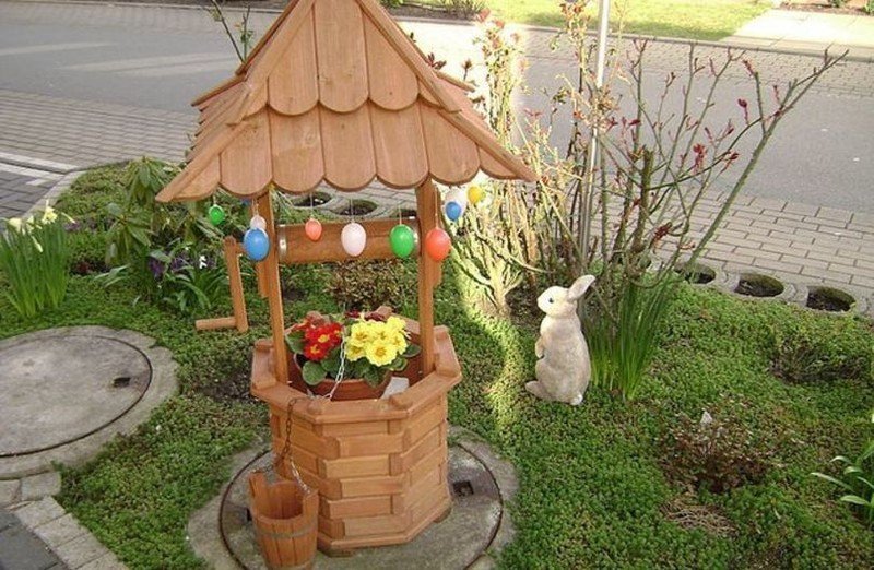 Колодец декоративный для детей сада и огорода