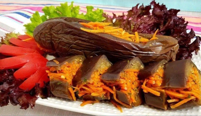 Салат из баклажанов по корейски