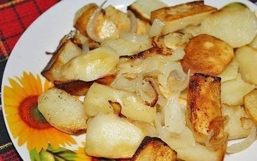 Картофель жареный из вареного