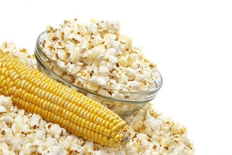 Белая кукуруза для попкорна
