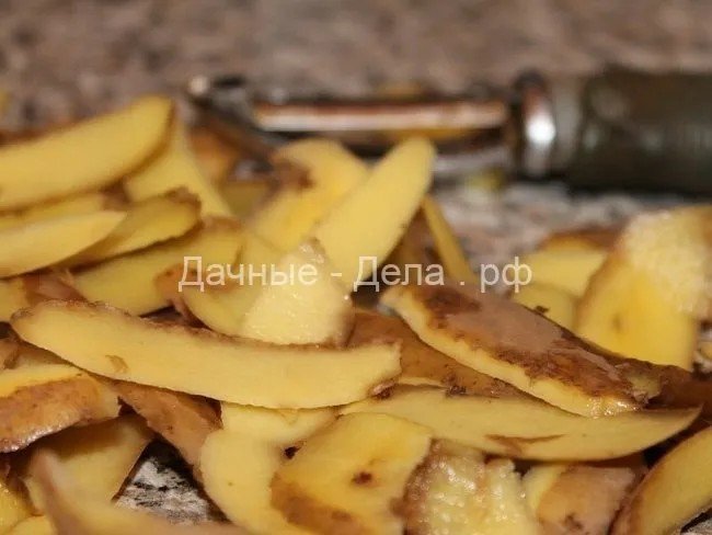 Жареные картофельные очистки