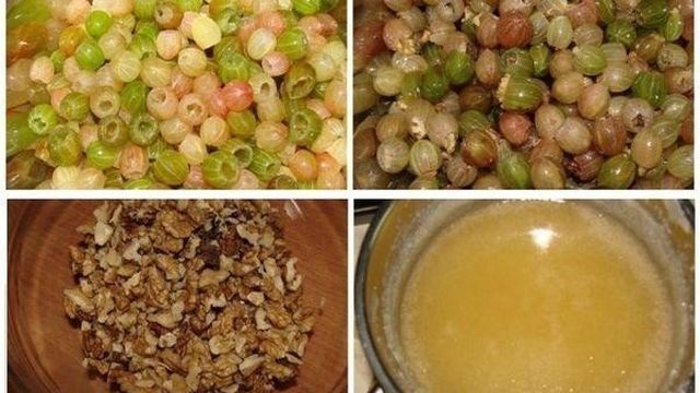 Рецепты “царского” или “королевского” варенья из крыжовника с грецкими орехами