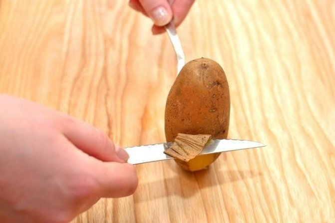 Самодельный нож для картошки
