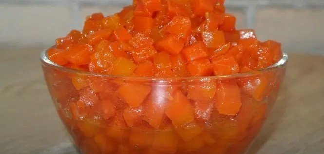 Тыквенное варенье с курагой и морковью